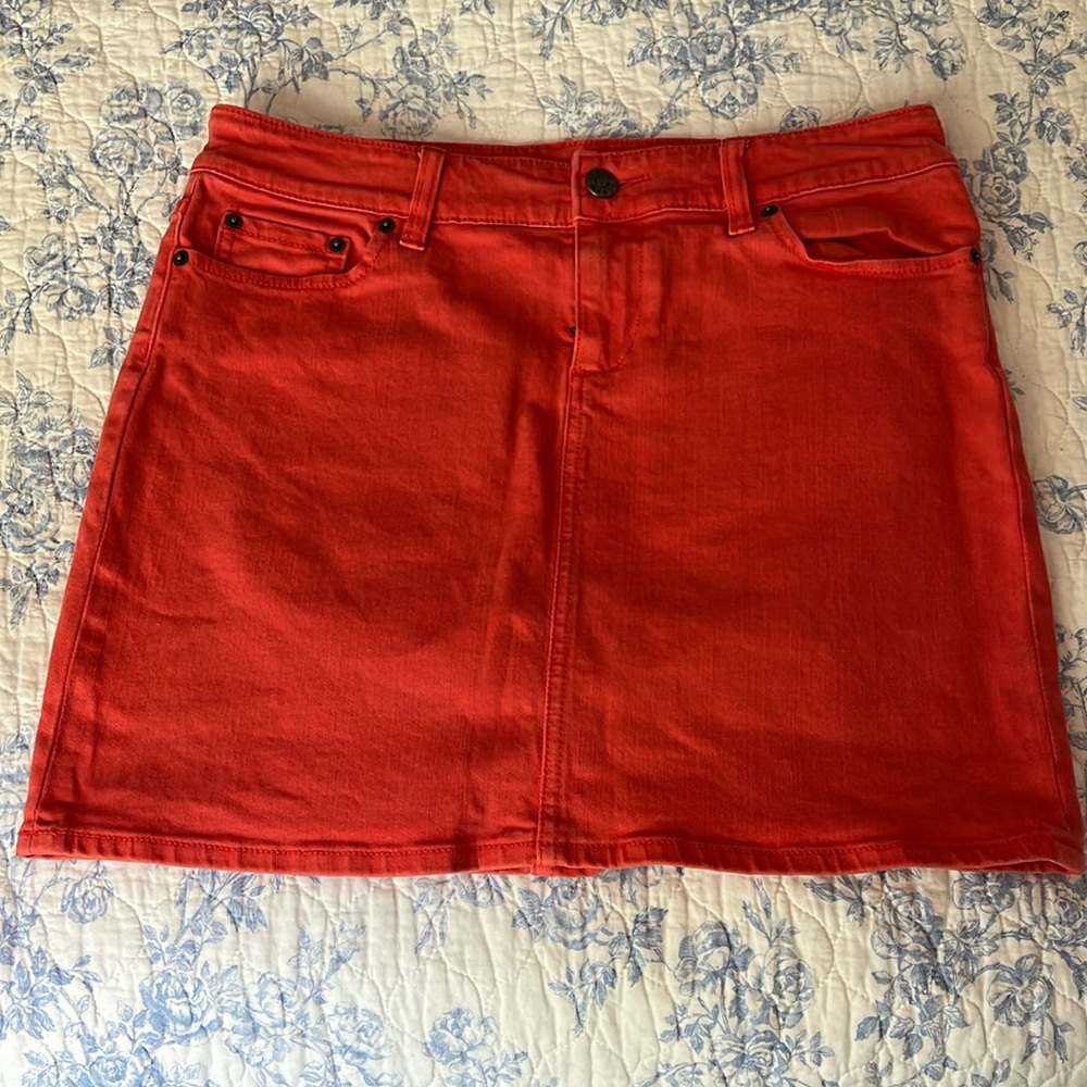 Orange skirt bu J-crew